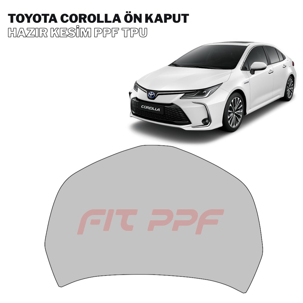 FIT PPF – Toyota Corolla - 210 Mikron Premium TPU PPF Kaplama Seti - Ön Kaput