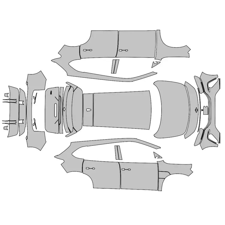Fit PPF Togg T10X Hazır Kesim, 210 Mikron Premium PPF TPU, Şeffaf Boya Koruma Filmi - FİT PPF