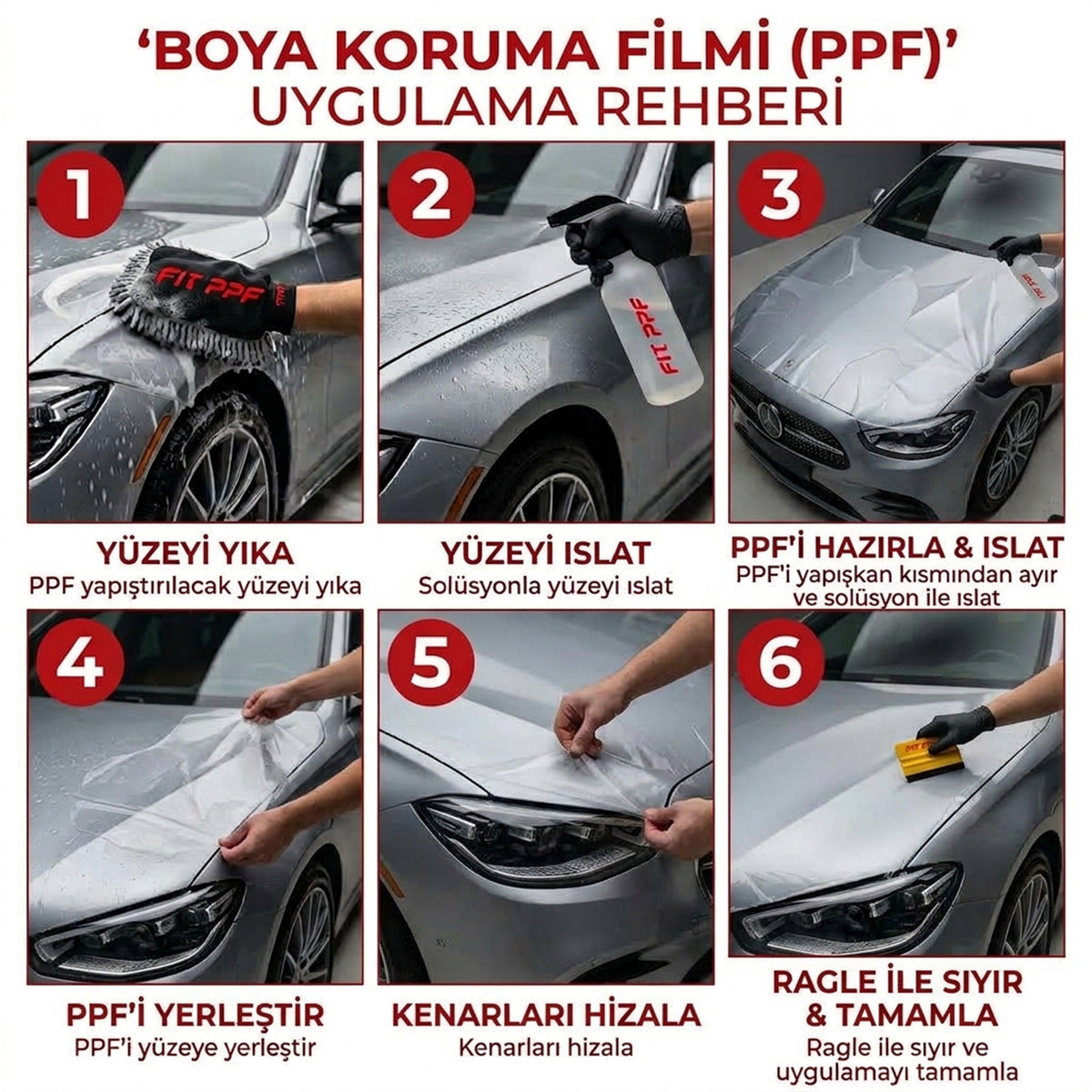FIT PPF – Honda CIVIC FE Özel Hazır Kesim, Kendi Kendini Yenileyebilen Şeffaf Boya Koruma Filmi FİT PPF