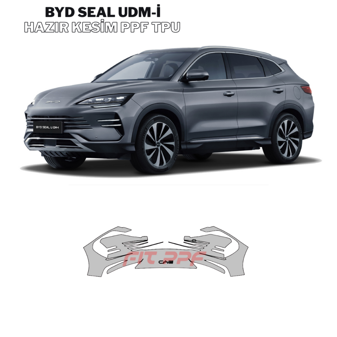 Fit PPF BYD Seal udm-i  – Hazır Kesim, 210 Mikron Premium TPU PPF Film Şeffaf Boya Koruma FİT PPF